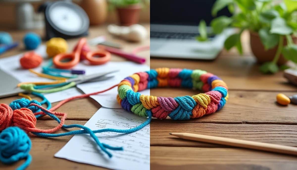 découvrez l'art du bracelet macramé et transformez-vous en artiste en un weekend. apprenez les techniques essentielles, réalisez des créations uniques et laissez libre cours à votre imagination grâce à notre guide pratique. que vous soyez débutant ou passionné, plongez dans l'univers du macramé et créez des pièces qui racontent votre histoire.
