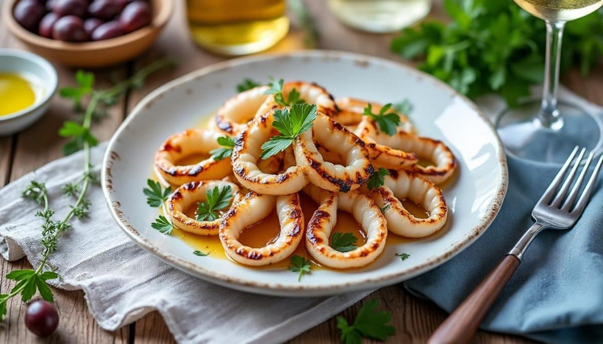 découvrez notre astuce infaillible pour préparer des calamars à la plancha qui fondent en bouche en seulement 2 minutes. apprenez à les cuire à la perfection et à sublimer leur saveur avec des conseils simples et rapides.