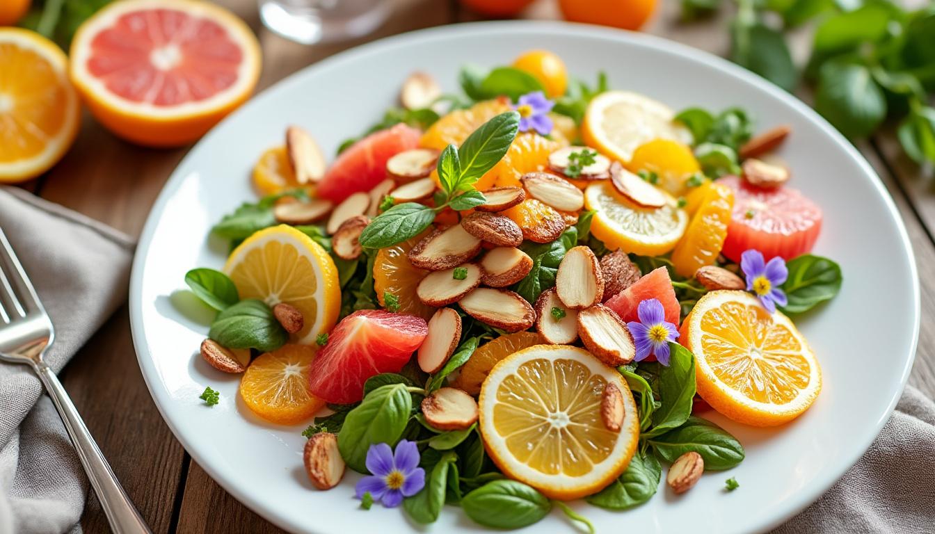 découvrez notre délicieuse salade aux amandes effilées croustillantes, un mélange parfait de fraîcheur et de croquant qui éveillera vos sens. idéale pour une entrée légère ou un accompagnement savoureux, cette recette facile à réaliser ravira tous vos convives.