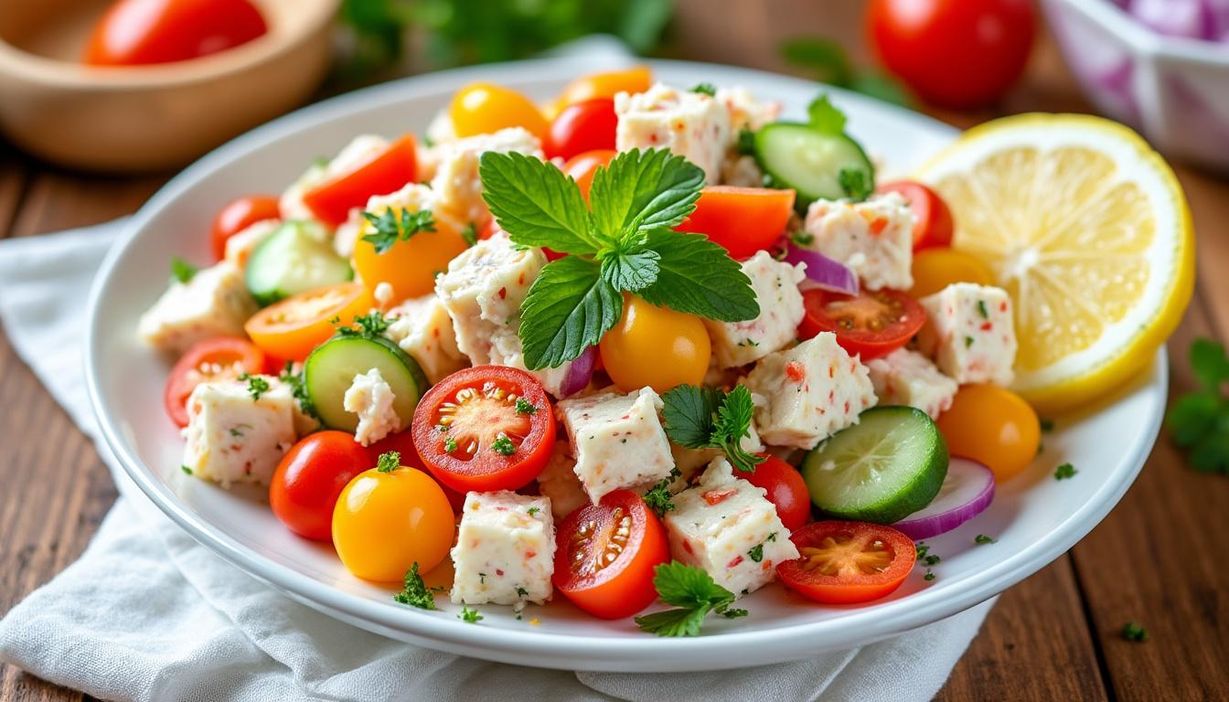 découvrez comment préparer une délicieuse salade de crabe, digne des meilleurs restaurants, à la maison. savourez des saveurs raffinées et des ingrédients frais pour une expérience culinaire inoubliable.