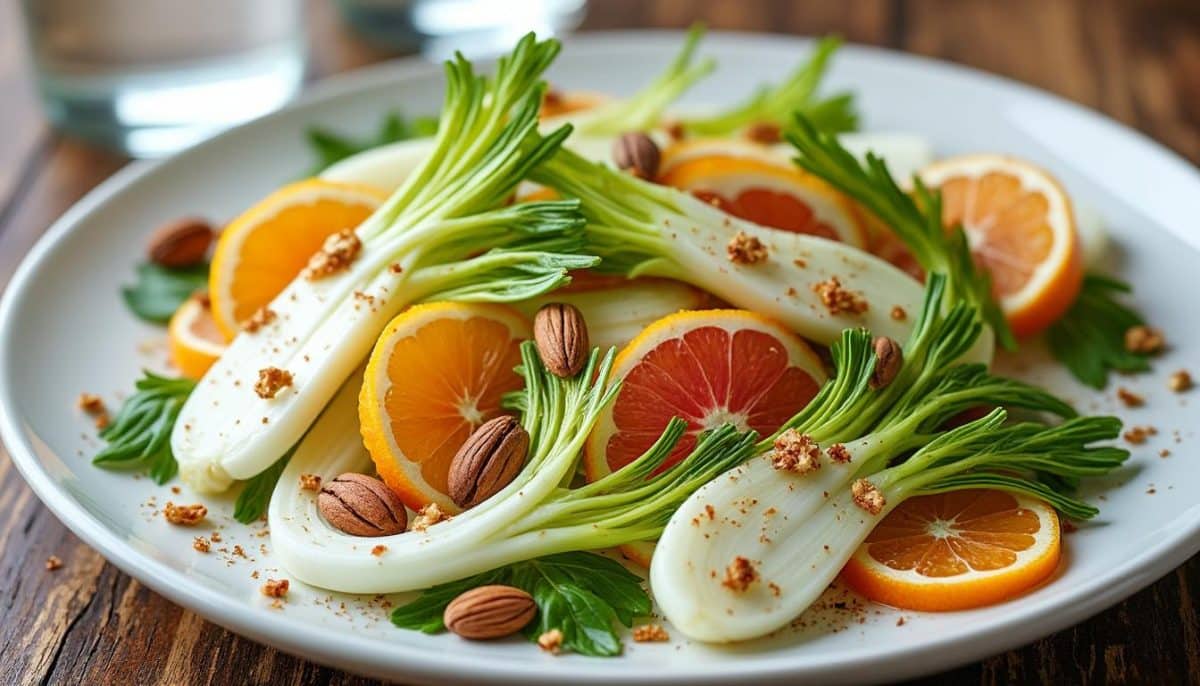 découvrez notre salade de fenouil, un plat rafraîchissant et savoureux qui surprend par sa légèreté. parfaite pour accompagner vos repas estivaux, elle marie les saveurs croquantes du fenouil à des touches d'agrumes. une explosion de fraîcheur dans chaque bouchée!