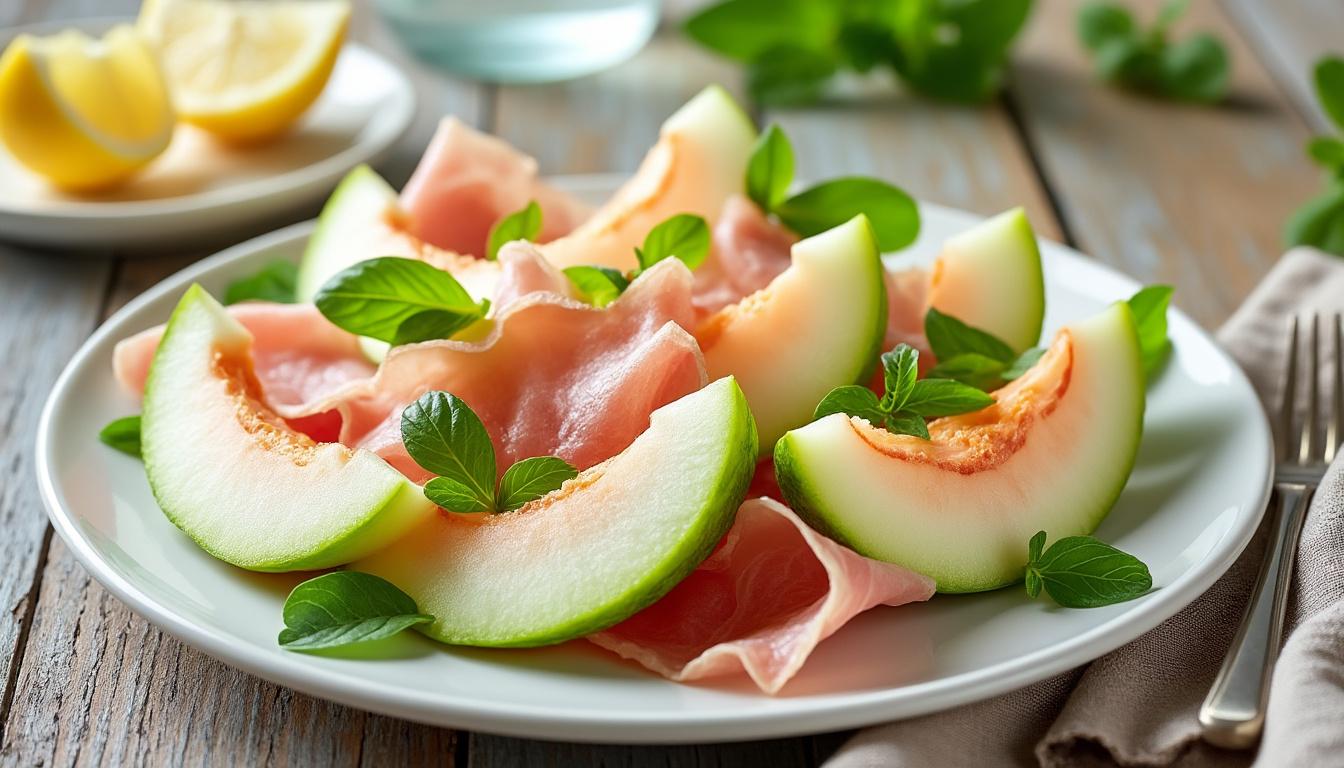 découvrez une délicieuse salade de jambon de parme qui élève votre apéritif à un niveau supérieur. savourez l'alliance parfaite de la finesse du jambon, des légumes frais et de saveurs méditerranéennes.