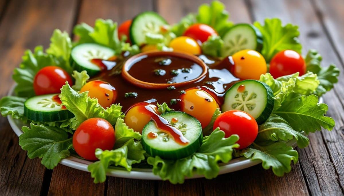 découvrez une vinaigrette balsamique qui transformera vos salades en véritables délices ! son savant mélange d'ingrédients rehausse les saveurs tout en offrant une touche d'originalité à vos plats. parfaite pour les gourmets en quête d'une expérience culinaire exceptionnelle !