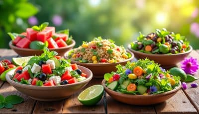 découvrez cinq conseils pratiques pour transformer vos salades estivales en véritables plats gourmands. ajoutez de la fraîcheur et des saveurs uniques à vos recettes avec des ingrédients simples et des astuces créatives.