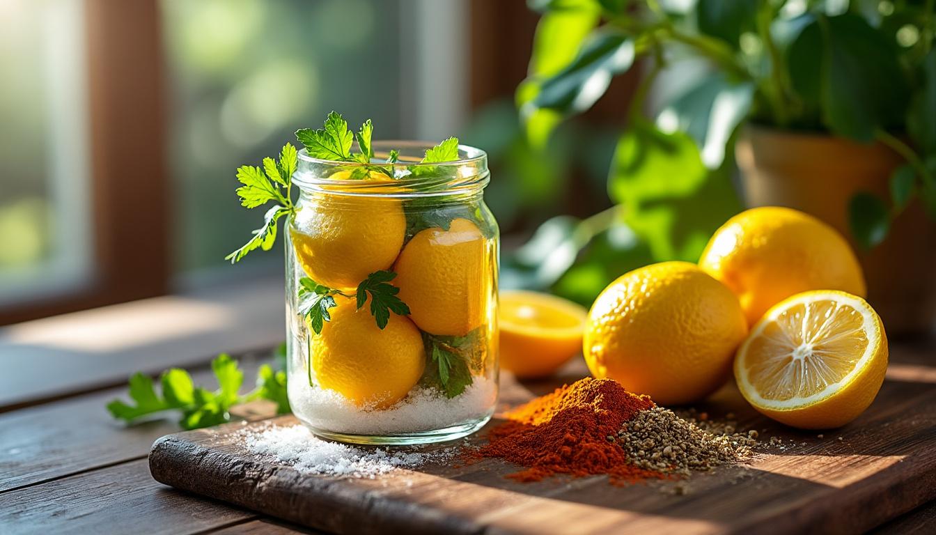 découvrez comment la technique marocaine des citrons confits transforme ce fruit acidulé en une délicieuse spécialité parfumée, idéale pour enrichir vos plats et desserts.