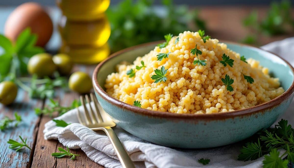 découvrez le secrets du couscous royal : une semoule moelleuse et savoureuse qui ne colle jamais. apprenez à préparer ce plat emblématique pour régaler vos invités avec une texture parfaite et des saveurs inoubliables. idéal pour toutes les occasions, le couscous royal est le symbole de la convivialité et du partage.