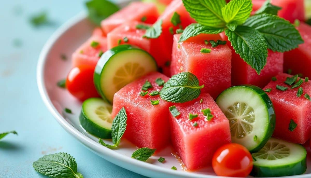 plongez dans l'été avec nos trois délicieuses recettes sucrées-salées à base de pastèque. explorez des combinaisons rafraîchissantes et surprenantes qui égaieront vos repas et régaleront vos invités. parfaites pour les chaudes journées ensoleillées!