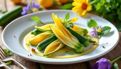 découvrez une recette gourmande de fleurs de courgette à la manière du chef paul pairet. éveillez vos papilles avec des saveurs estivales et des astuces culinaires pour un été délicieusement inoubliable.