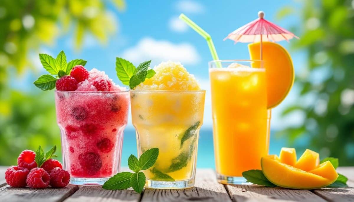 découvrez trois recettes de granités faits maison pour vous rafraîchir cet été. faciles à préparer, ces délices glacés apporteront une touche de fraîcheur et de saveurs à vos journées ensoleillées. parfait pour se désaltérer et se faire plaisir!