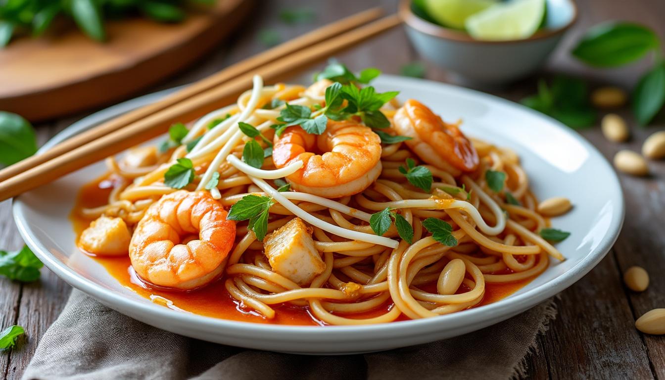 découvrez dix délicieuses recettes de pad thaï à préparer chez vous et savourez les saveurs de la thaïlande pour profiter pleinement de la fin juillet. faciles à réaliser, ces plats raviront vos papilles et impressionneront vos invités.