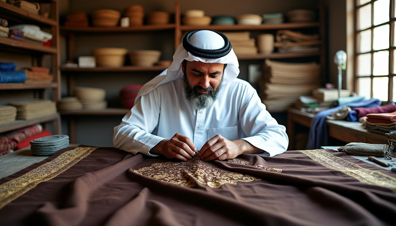 découvrez l'histoire captivante d'un artisan en arabie saoudite qui maintient vivante la tradition de confection du bisht, ce vêtement emblématique. plongez dans l'artisanat ancestral, l'héritage culturel et les techniques uniques qui font du bisht un symbole de dignité et de culture. explorez comment cet artisan connecté à ses racines perpétue ce savoir-faire avec passion et dévouement.