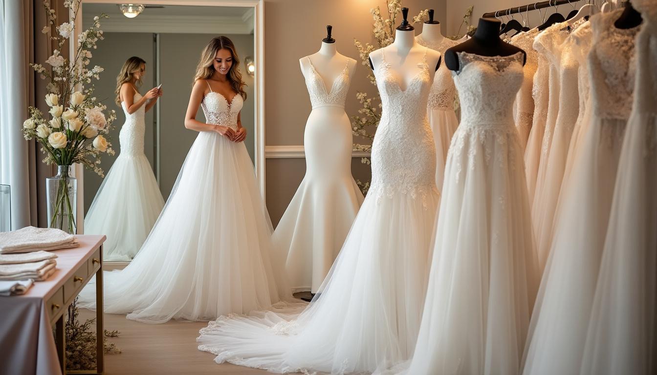 découvrez nos conseils pour réussir votre essayage de robe de mariée ! apprenez comment optimiser vos chances de trouver la robe idéale qui vous mettra en valeur. de la préparation à l’essayage, suivez nos astuces pratiques pour faire de ce moment un souvenir inoubliable.