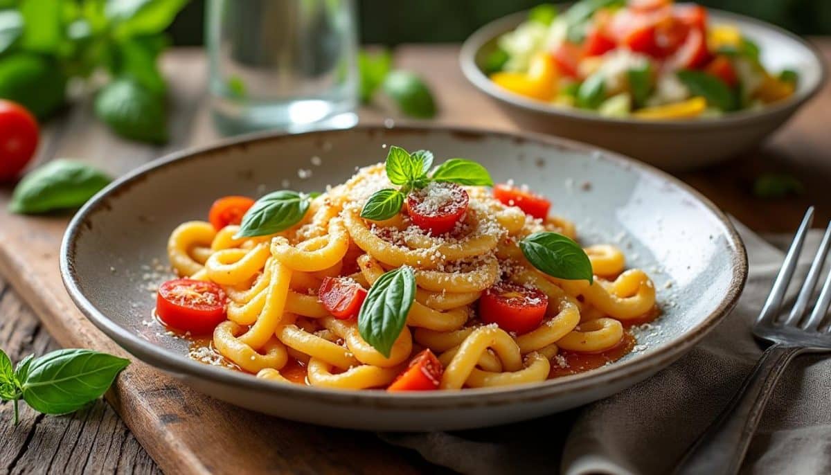 découvrez la recette estivale du chef simone zanoni avec ses maccheroncini caldi et freddi. un plat savoureux qui allie fraîcheur et chaleur, idéal pour vos repas d'été. suivez nos conseils et épatez vos convives avec cette délicieuse spécialité italienne!