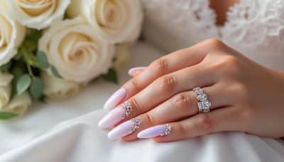 découvrez les tendances incontournables des ongles de mariée pour un look personnalisé et élégant. avec nos conseils, exprimez votre style unique en choisissant des finitions, des formes et des couleurs qui vous ressemblent. soyez la mariée que vous avez toujours rêvé d'être, avec des ongles qui mettent en valeur votre personnalité !