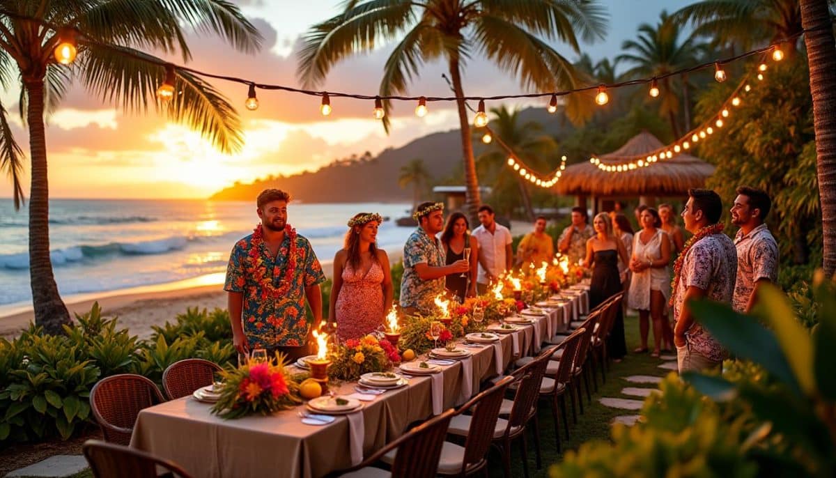 transformez votre événement en un véritable paradis tropical avec notre guide pour organiser un décor hawaïen exceptionnel. découvrez des idées de décoration, des thèmes colorés et des conseils pratiques pour faire de votre fête un moment inoubliable sous les palmiers!
