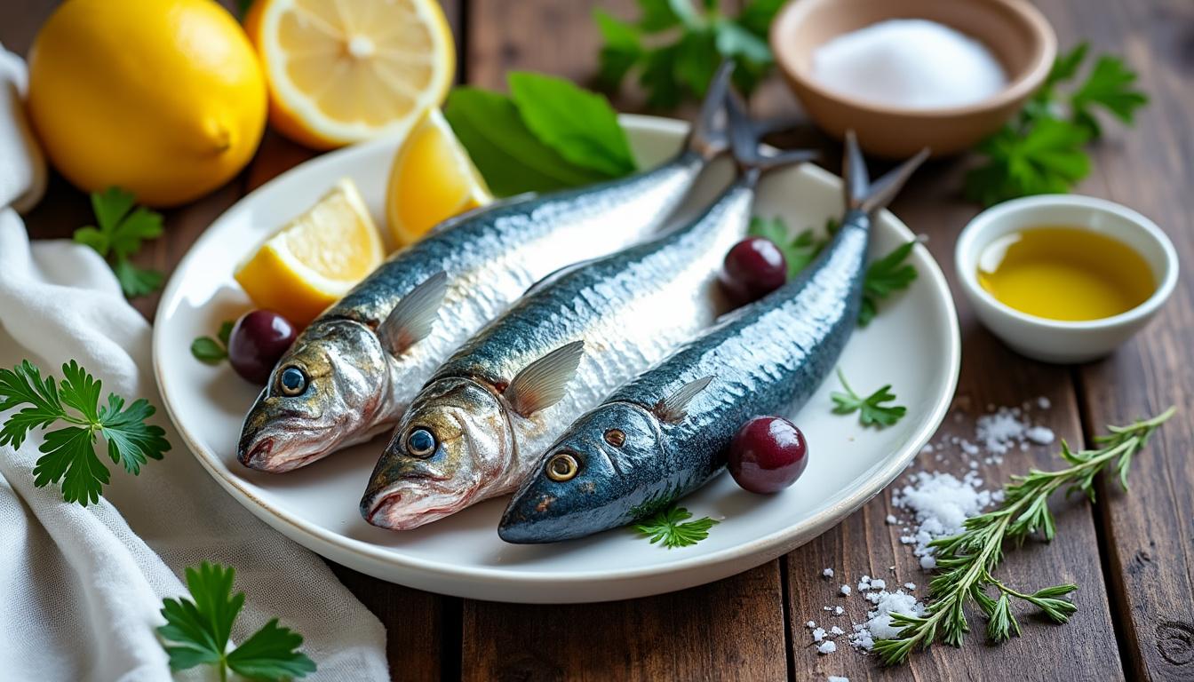 découvrez notre délicieuse salade de sardines fraîches méditerranéenne, un mélange savoureux de sardines marinées, de légumes croquants et d'assaisonnements typiques de la méditerranée. parfaite pour un repas léger et plein de goût!
