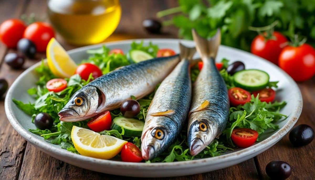 découvrez notre délicieuse salade de sardines fraîches méditerranéenne, un mélange savoureux de poissons riches en oméga-3, de légumes croquants et d'herbes aromatiques. parfaite pour un repas léger et nutritif, cette recette vous fera voyager au bord de la mer tout en régalant vos papilles.