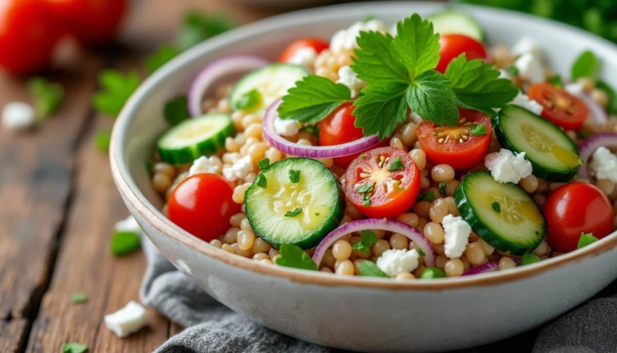 découvrez une délicieuse salade d'orge perlé, une alternative savoureuse et nutritive aux féculents classiques. parfaite pour accompagner vos plats ou en repas léger, cette recette vous séduira par sa texture unique et ses nombreuses inspirations culinaires.