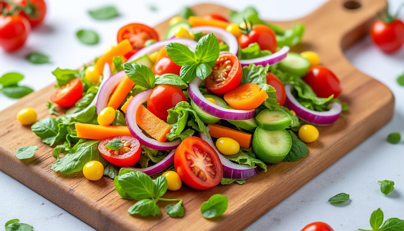 découvrez notre délicieuse salade minceur qui prouve qu'un régime peut être savoureux et satisfaisant. avec des ingrédients frais et colorés, cette recette légère et gourmande vous aidera à atteindre vos objectifs sans renoncer au plaisir de manger. idéale pour un déjeuner rafraîchissant ou un dîner léger, elle ne ressemble en rien à un régime traditionnel.
