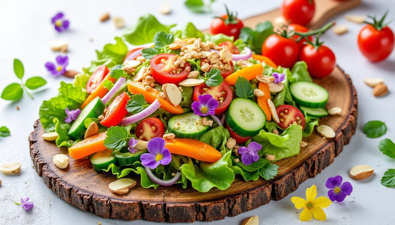 découvrez notre salade signature, un mélange irrésistible d'ingrédients frais et savoureux qui deviendra rapidement votre spécialité. parfaite pour toute occasion, elle allie santé et gourmandise pour ravir vos papilles.