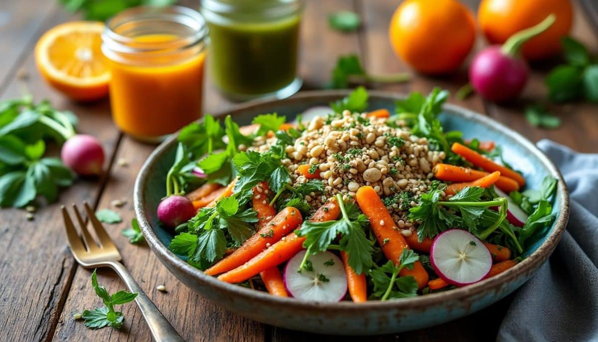 découvrez notre recette de salade zéro déchet, une manière délicieuse et responsable d'utiliser tous vos restes. transformez vos invendus en un plat savoureux tout en préservant la planète. idéale pour les amateurs de cuisine durable !