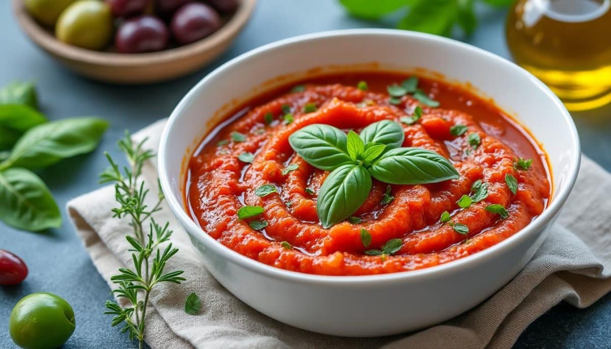 découvrez notre recette de sauce tomate basilic, inspirée des traditions napolitaines. apprenez à réaliser une sauce savoureuse qui parfume vos plats avec authenticité et passion. idéale pour sublimer vos pâtes, pizzas et plus encore!