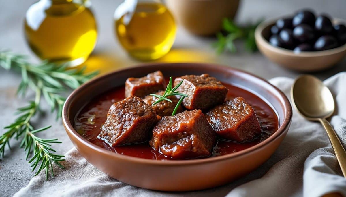 découvrez le stuffato piémontais, une savoureuse daube au vin rouge qui fond littéralement en bouche. cette recette traditionnelle du piémont allie des ingrédients de qualité à des saveurs riches et réconfortantes. parfaite pour réchauffer vos soirées, elle ravira les amateurs de cuisine authentique et de plats réconfortants.
