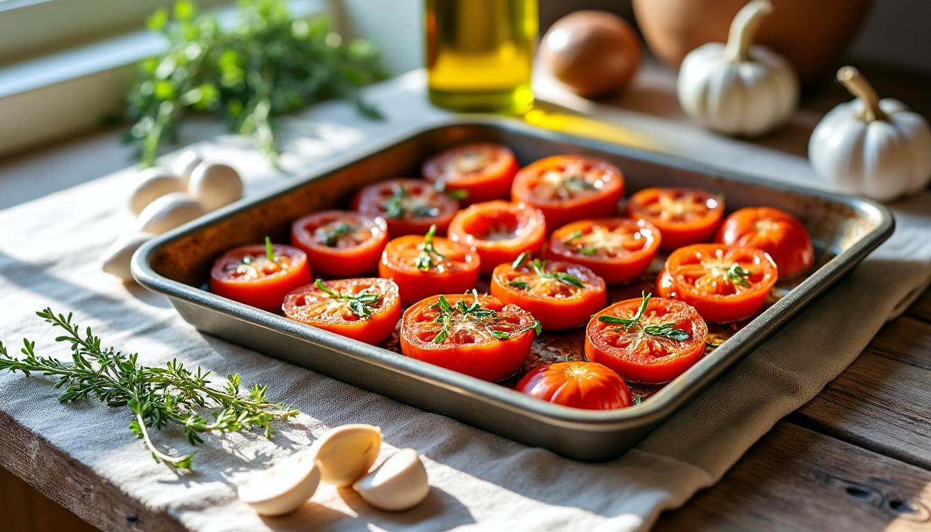 découvrez comment préparer des tomates confites à l'italienne, une astuce culinaire qui intensifie leur saveur et sublime vos plats. apprenez les secrets de cette technique qui transforme les tomates en un délice concentré, parfait pour rehausser vos recettes préférées.
