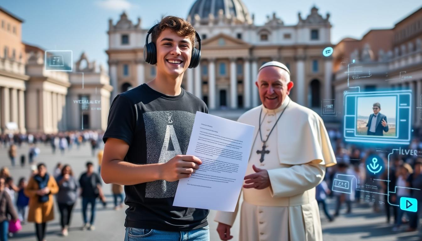 découvrez comment un youtubeur audacieux propose au pape de vivre un voyage apostolique virtuel, mêlant foi et innovation digitale. une aventure unique où les frontières entre le sacré et le numérique s'estompent.