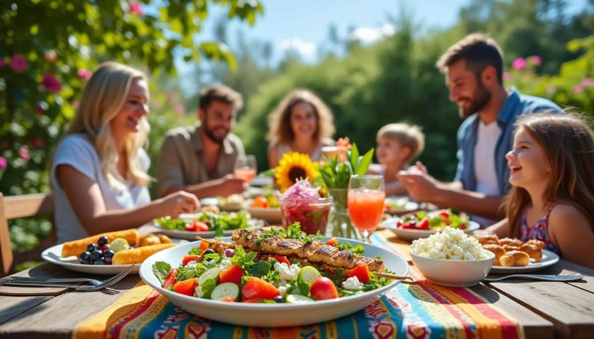 découvrez une semaine de délicieuses recettes estivales à cuisiner et à partager en famille. des plats savoureux et faciles à préparer qui séduiront petits et grands. célébrez les plaisirs de l'été autour de la table avec nos idées de repas convivial et colorés.