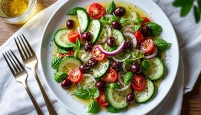 découvrez comment une vinaigrette grecque authentique peut transformer vos salades ! apprenez les proportions idéales de cet incontournable de la cuisine méditerranéenne pour éveiller vos papilles.