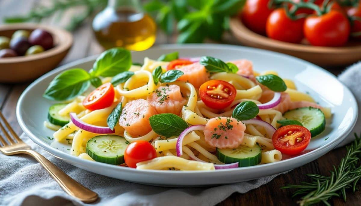 découvrez 3 recettes originales de salade de pâtes au surimi pour surprendre et régaler vos invités lors de vos repas. faciles à préparer, fraîches et savoureuses !