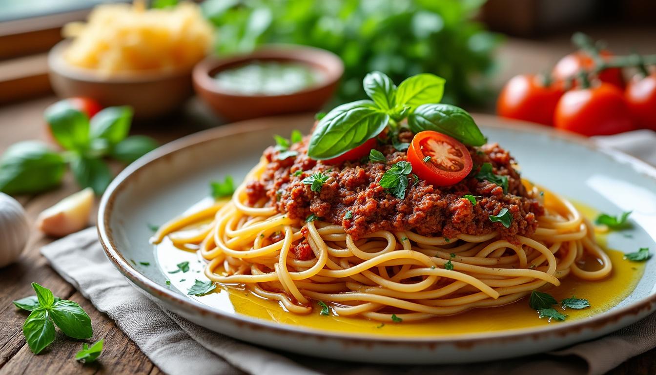 découvrez 4 délicieuses recettes de pâtes bolognaise maison, faciles à préparer et adaptées à tous les goûts. régalez-vous en famille ou entre amis avec ces plats savoureux aux saveurs authentiques.