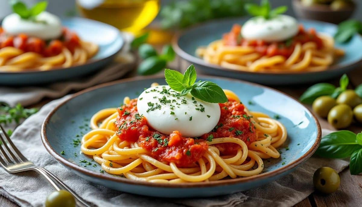découvrez 4 délicieuses recettes de pâtes à la burrata, faciles à préparer et parfaites pour régaler toute la famille. des plats gourmands et rapides qui plairont à tous !