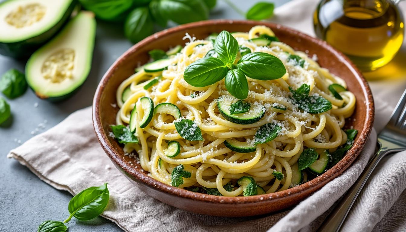 découvrez 4 délicieuses recettes de pâtes aux courgettes, idéales pour impressionner vos invités lors de vos repas entre amis ou en famille. simples, savoureuses et conviviales !