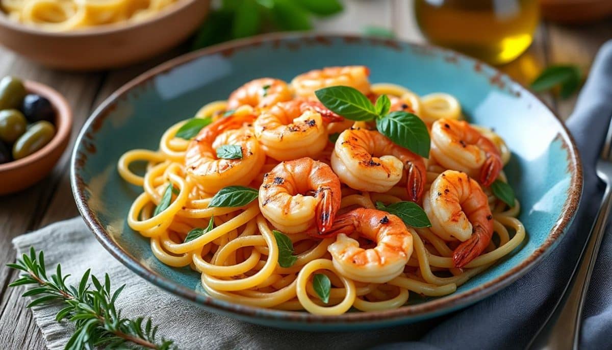 découvrez 4 recettes faciles de pâtes aux crevettes, savoureuses et rapides à préparer, idéales pour régaler toute la famille !