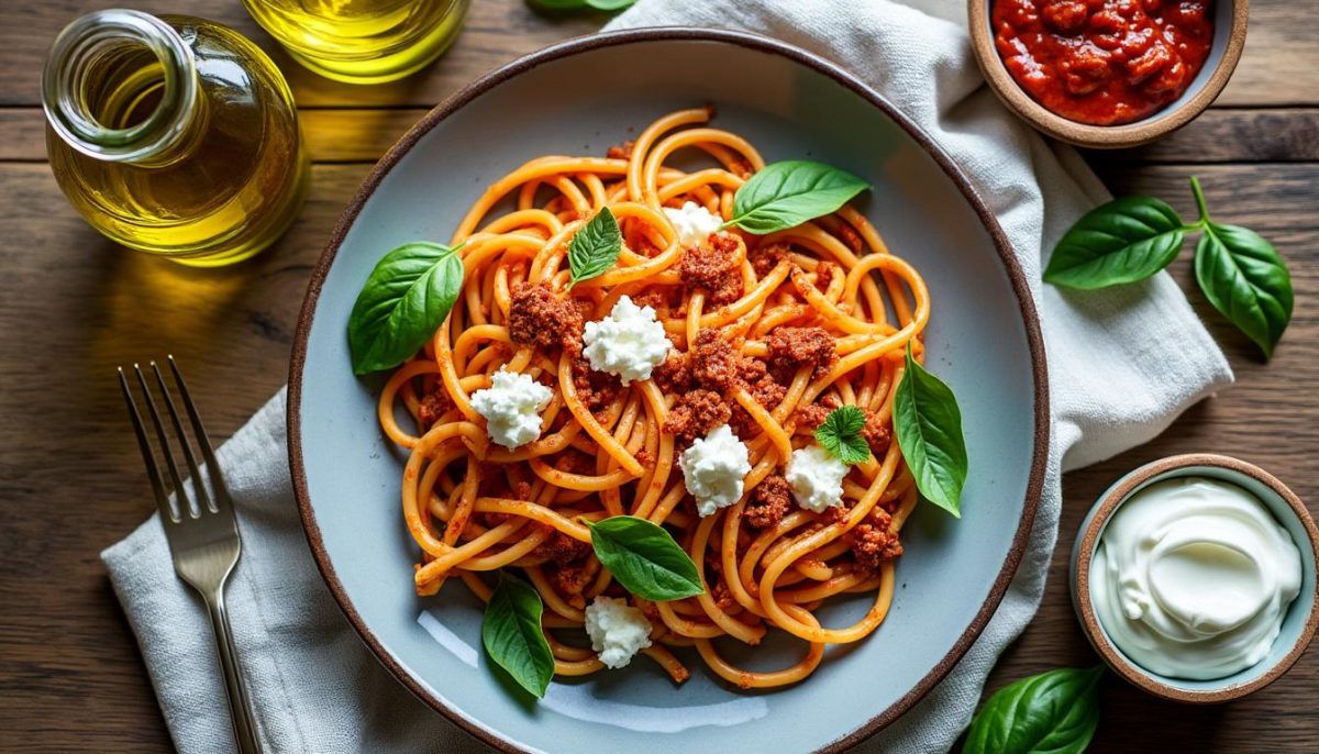 découvrez 4 délicieuses recettes de pâtes au pesto rosso, idéales pour satisfaire toutes les envies et ravir vos papilles, du plus classique au plus original !