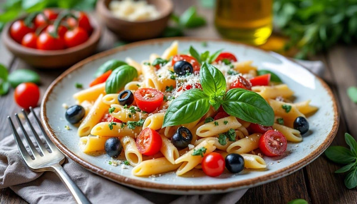 découvrez nos 4 délicieuses recettes de salades de pâtes froides à l'italienne, parfaites pour satisfaire tous les palais. idéales pour vos repas d'été, ces salades allient fraîcheur et saveurs authentiques. faites le plein d'inspiration culinaire et régalez vos convives !