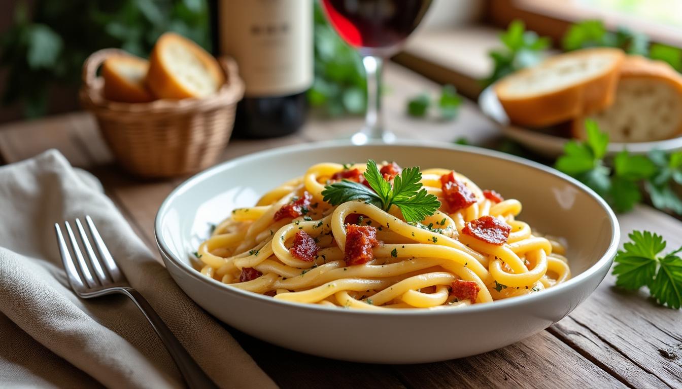 découvrez 5 recettes originales de pâtes à la carbonara pour transformer vos repas quotidiens. faciles, savoureuses et créatives, ces idées vont surprendre et régaler toute la famille !
