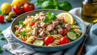 découvrez 5 recettes de salades de pâtes froides au thon faciles et savoureuses qui apporteront fraîcheur et originalité à vos repas, idéales pour un déjeuner rapide ou un pique-nique gourmand.