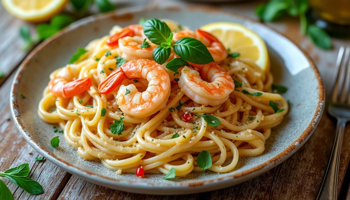 découvrez 6 délicieuses recettes de pâtes aux crevettes et sauce crémeuse pour épater vos invités ! faciles, savoureuses et parfaites pour un repas raffiné à la maison.