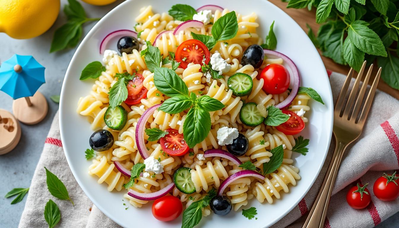 découvrez 6 délicieuses recettes de salades de pâtes froides qui raviront vos papilles ! parfaites pour vos pique-niques, repas en plein air ou repas légers, ces salades faciles à réaliser allient saveurs et fraîcheur. faites le plein d'idées gourmandes et épatez vos convives avec des combinaisons variées et savoureuses !