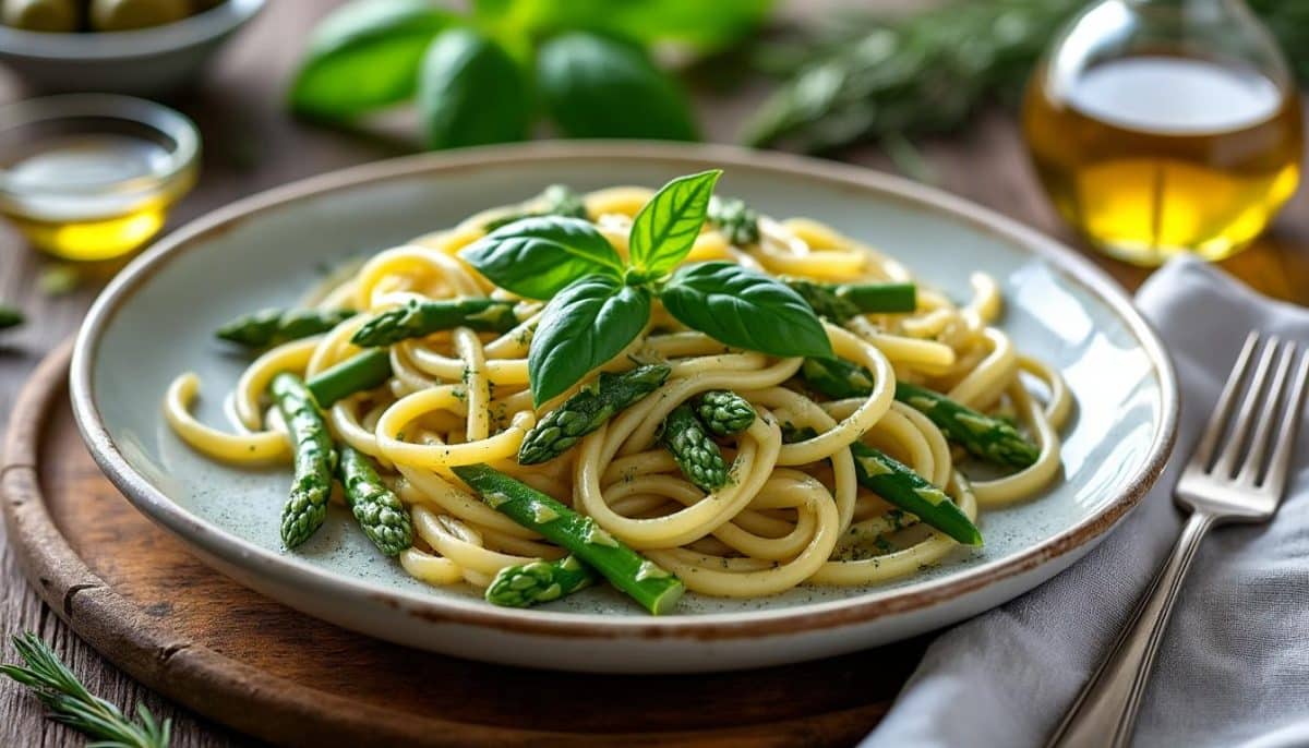 découvrez 7 recettes authentiques de pâtes aux asperges vertes à tester absolument. idéales pour sublimer vos repas de saison avec des saveurs fraîches et gourmandes !