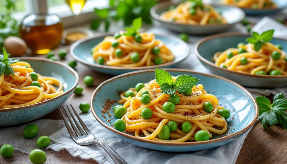 découvrez 7 recettes modernes et délicieuses de pâtes aux petits pois, parfaites pour réinventer vos repas avec originalité, fraîcheur et gourmandise.