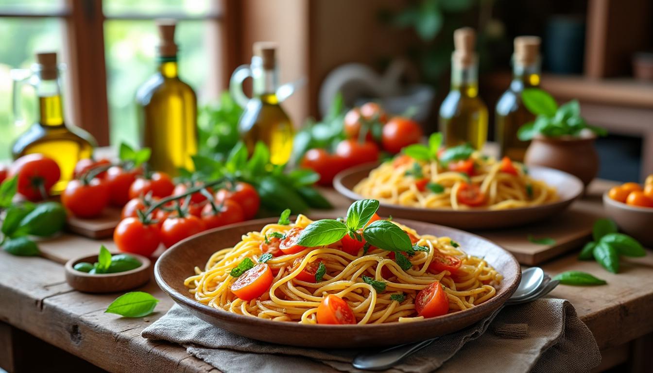 découvrez 7 recettes de pâtes authentiques à tester absolument ! des plats savoureux, simples à réaliser, qui feront voyager vos papilles en italie. parfaites pour un dîner en famille ou entre amis, ces recettes mettront en avant des ingrédients frais et traditionnels. ne manquez pas ces délices culinaires qui raviront les amateurs de cuisine italienne.