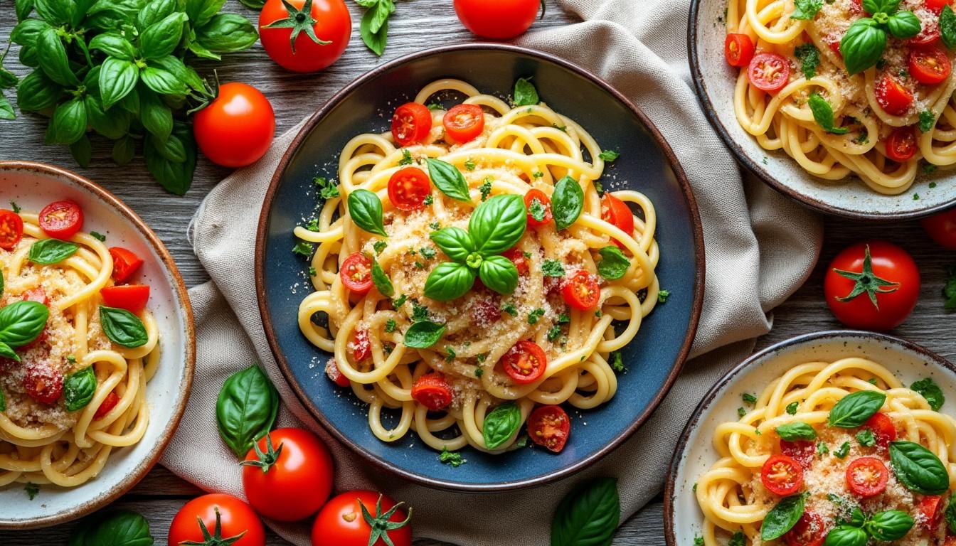 découvrez 7 recettes de pâtes modernes et délicieuses, faciles à préparer, pour varier vos repas et surprendre vos invités avec des saveurs originales.