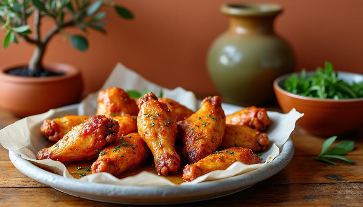 découvrez notre recette savoureuse d'ailes de poulet au miel et épicées, croustillantes à souhait grâce à la cuisson rapide au air fryer. idéales pour un apéritif ou un repas convivial, elles séduiront petits et grands !