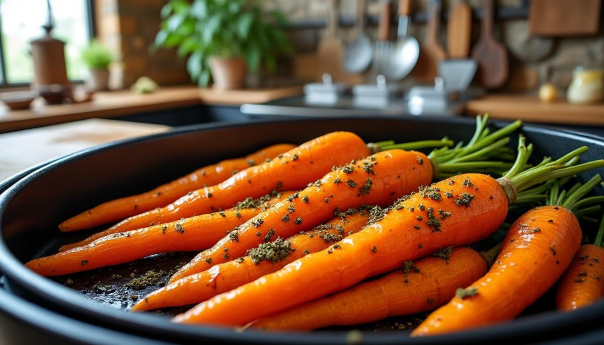 découvrez comment préparer des carottes rÎties au air fryer ! une recette facile, saine et délicieuse pour sublimer vos repas avec des légumes croustillants et pleins de saveurs.
