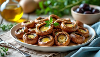 découvrez notre recette facile de champignons à l'ail et au beurre cuits au air fryer : un accompagnement savoureux, prêt en quelques minutes, parfait pour sublimer vos plats avec une touche gourmande et saine.