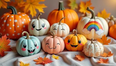 découvrez 7 idées de citrouilles peintes adorables pour ajouter une touche de douceur et de créativité à votre décoration d’automne. inspirez-vous avec ces modèles faciles et irrésistibles !